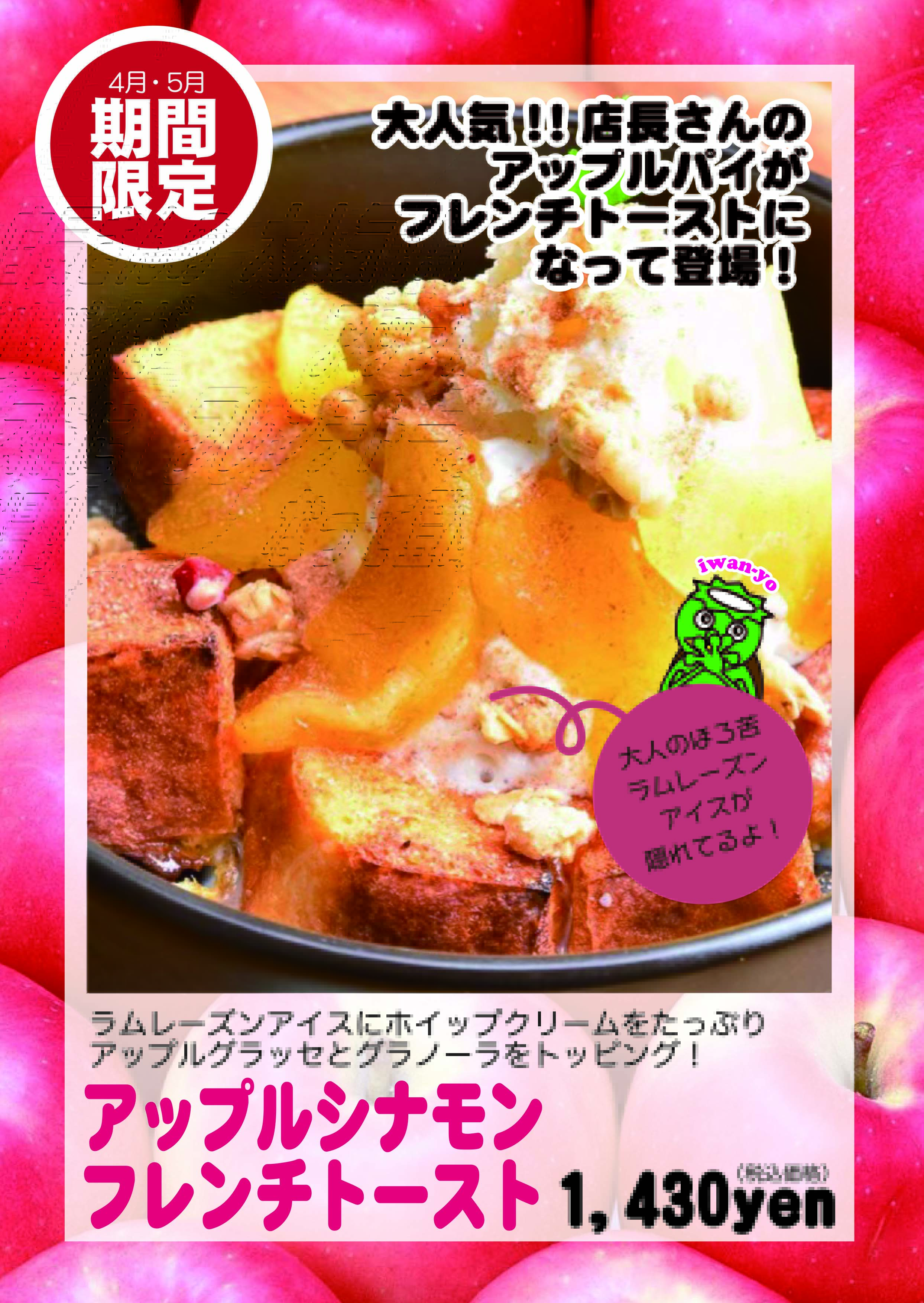 カフェパルク変更データ (4月)